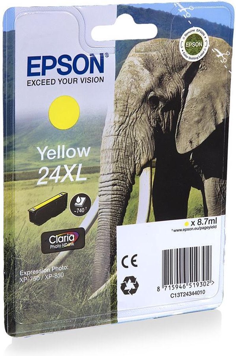 Epson 24 - Inktcartridge / Geel