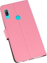 Booktype Telefoonhoesjes - Bookcase Hoesje - Wallet Case -  Geschikt voor Huawei Y7 / Y7 Prime (2019) - Roze