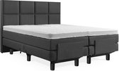 Boxspring Elektrische 200x200 Compleet Antracite 8 vlaks luxe