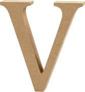 Letter, V, H: 8 cm, dikte 1,5 cm, 1 stuk