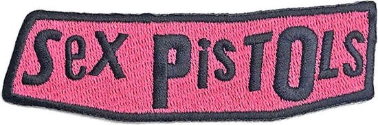Logo Patch Sex Pistols Rose / Zwart