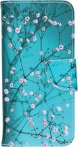 Design Softcase Booktype Huawei P30 Lite hoesje - Bloesem