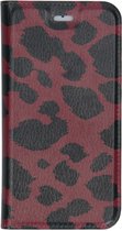 Design Softcase Booktype iPhone 6s / 6 hoesje - Panter Rood