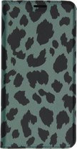 Design Softcase Booktype Samsung Galaxy A51 hoesje - Panter Groen