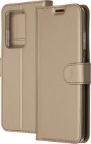 Samsung Galaxy S20 Ultra Hoesje Met Pasjeshouder - Accezz Wallet Softcase Bookcase - goud