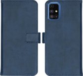 iMoshion Luxe Booktype Samsung Galaxy M51 hoesje - Donkerblauw