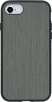 Apple iPhone SE (2020) Hoesje - Rhinoshield - SolidSuit Serie - Hard Kunststof Backcover - Brushed Steel Black - Hoesje Geschikt Voor Apple iPhone SE (2020)