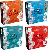 Spellenbundel - Dobbelspel - 4 Stuks - Rory's Story Cubes Actions, Astro, Original & Heroes
