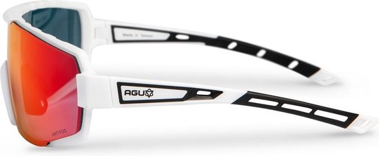 AGU Bold Fietsbril Essential - Wit - Neusvleugels instelbaar - AGU