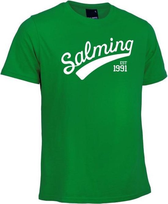 Salming Logo Shirt Heren - Groen - maat L