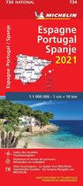 Nationale kaarten Michelin  -   Michelin 734 Spanje, Portugal 2021