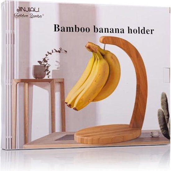Decopatent® Porte-banane - Bamboe - Cintre banane avec crochet de  suspension -... | bol.com