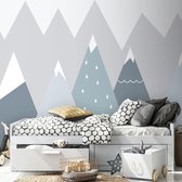 Kinderbehang Summits - blue 350 x 280 cm (b x h)