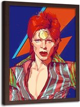 Foto in frame , David Bowie 2  , Zanger , 70x100cm , multikleur , Premium print