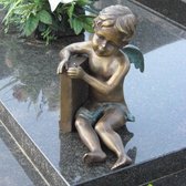 Statues en bronze Petit ange assis
