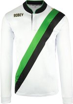 Robey Shirt Anniversary LS - Voetbalshirt - White/Green/Black - Maat L