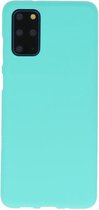 Hoesje Geschikt voor de Samsung Galaxy S20 Plus - Backcover Color Telefoonhoesje - Turquoise