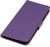 Bookstyle Wallet Case Hoesjes voor LG G2 Paars