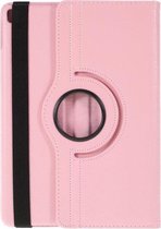 GadgetBay Litchi Textuur Lederen iPad 10.2 inch case met cover - Roze Bescherming Standaard