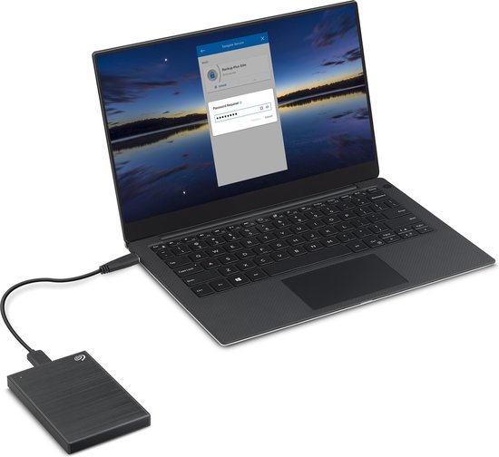 Seagate One Touch - Draagbare externe harde schijf - Wachtwoordbeveiliging - 4TB - Zwart - Seagate