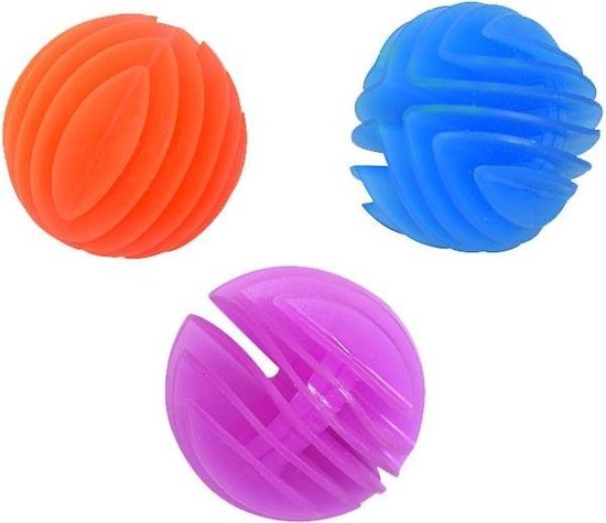 Thumbnail van een extra afbeelding van het spel 3 x Sensory Flexi Ball – Tactile UV Toy