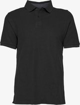 Unsigned heren polo - Zwart - Maat 3XL