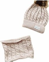 Baby Dutch setje: Muts met colsjaal - Beige