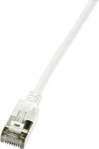 Bol.com CAT6a U/FTP Ultraflex 100% koper wit 0.5M - Netwerkkabel - Computerkabel - Kabel aanbieding