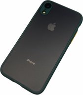 Apple iPhone Xr - Silicone transparante hard hoesje Daan donkergroen - Geschikt voor
