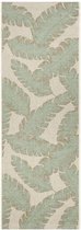 Binnen & buiten Loper Bondi Beach - beige/groen 70x200 cm