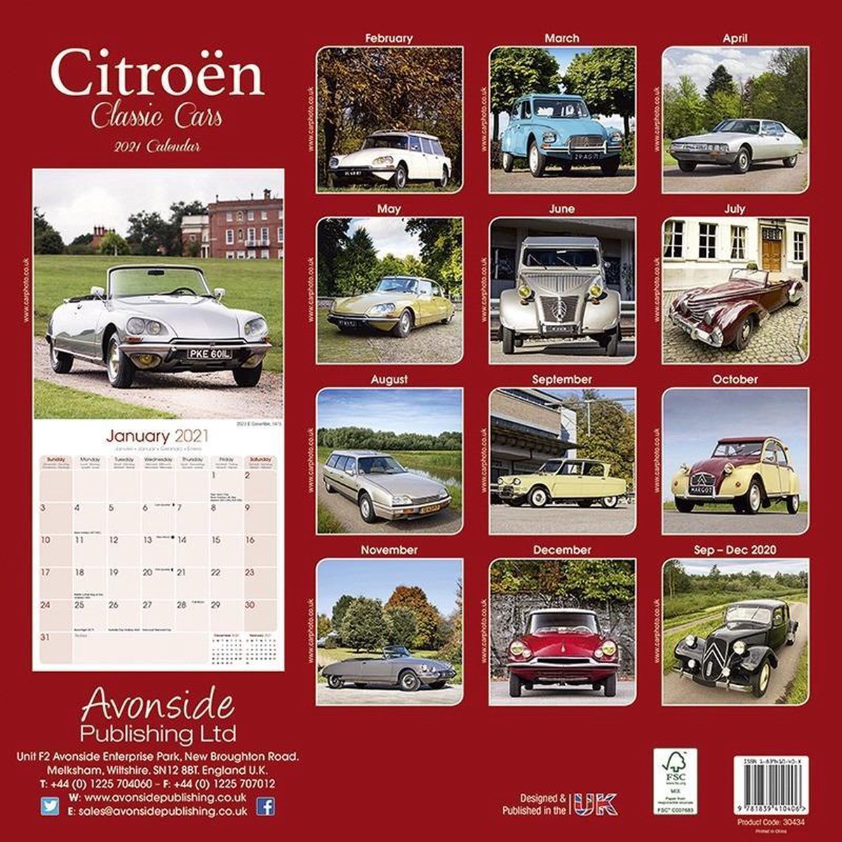 Auto kalender 2021 Citroen klassiekers - Droomauto - Auto fan