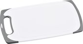 2x Kunststof snijplanken wit 24 x 40 cm - Keukenbenodigdheden - Plastic snijplank
