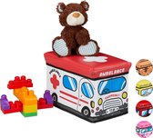 Relaxdays speelgoedkist opbergkist - speelgoedmand - opbergmand kinderen - speelgoed kist - E