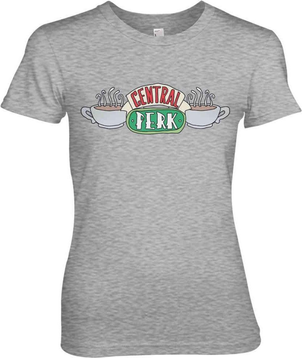 Friends Dames Tshirt -M- Central Perk Grijs