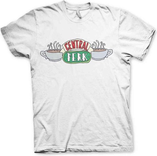 Friends Heren Tshirt -4XL- Central Perk Wit