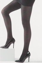 Sarlini Fashion panty Grafisch Zwart | 80 Denier