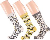 Apollo Leopard Socks | 3-Pack Giftbox | Maat 36-41