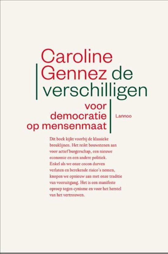 Cover van het boek 'De verschilligen' van Caroline Gennez