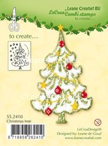 Leane Creatief - stempel Christmas tree 55.2410 - kerstboom - kerstmis
