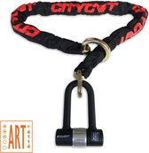Kettingslot Citycat met nylon hoes 1200 x 10 mm zwart