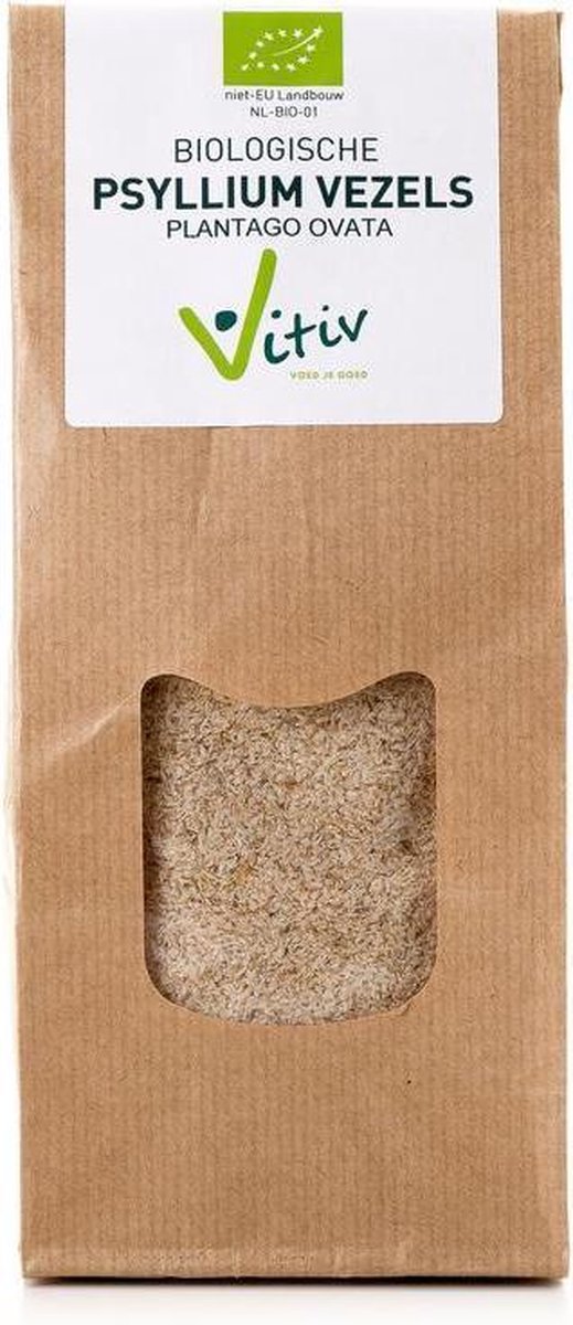 Goedkoopste Vitiv Psyllium husk vezels bio 125 Gram
