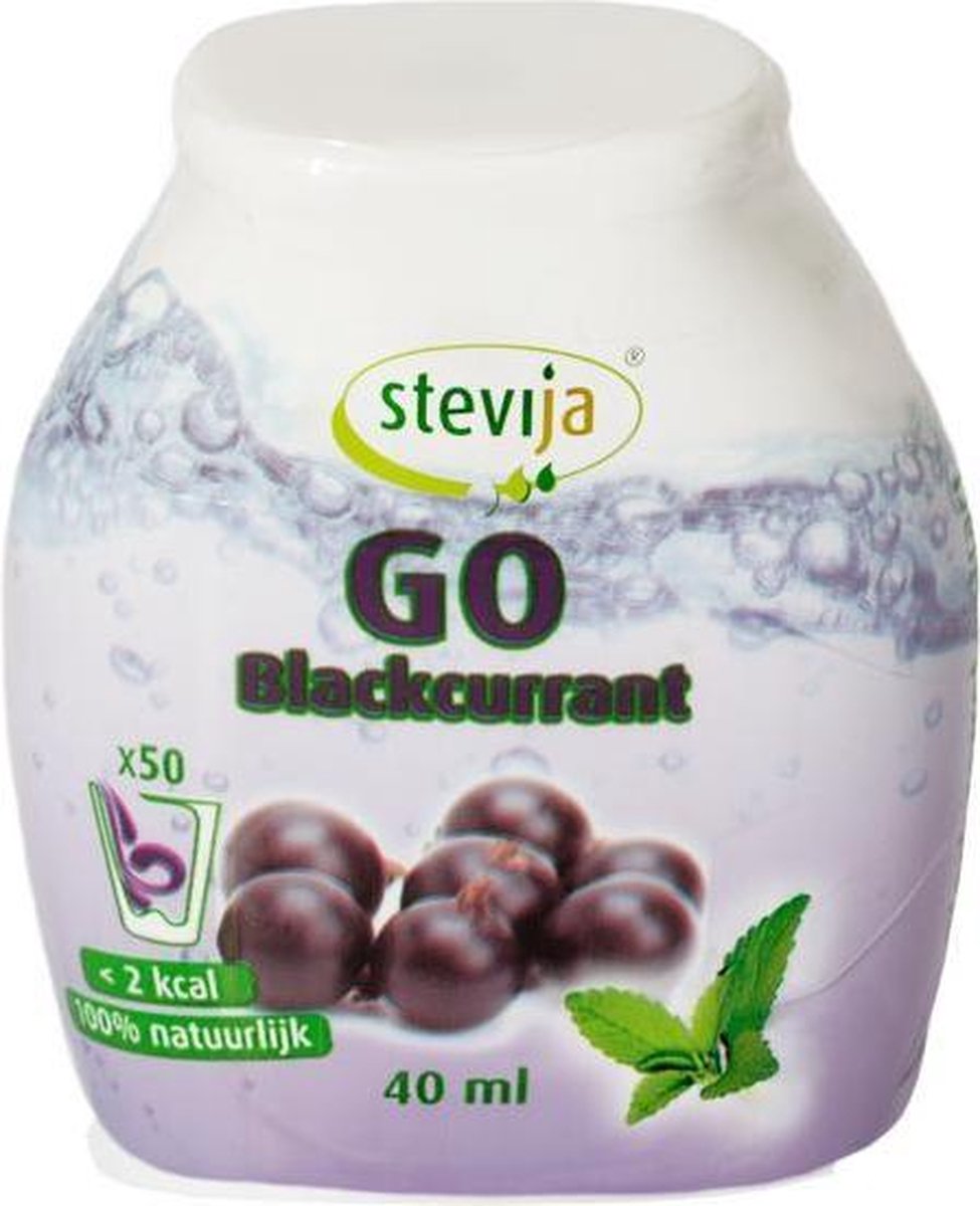 Stevija Stevia Lemonade Syrup Go Blackcurrant, 40 Ml, 1 Units