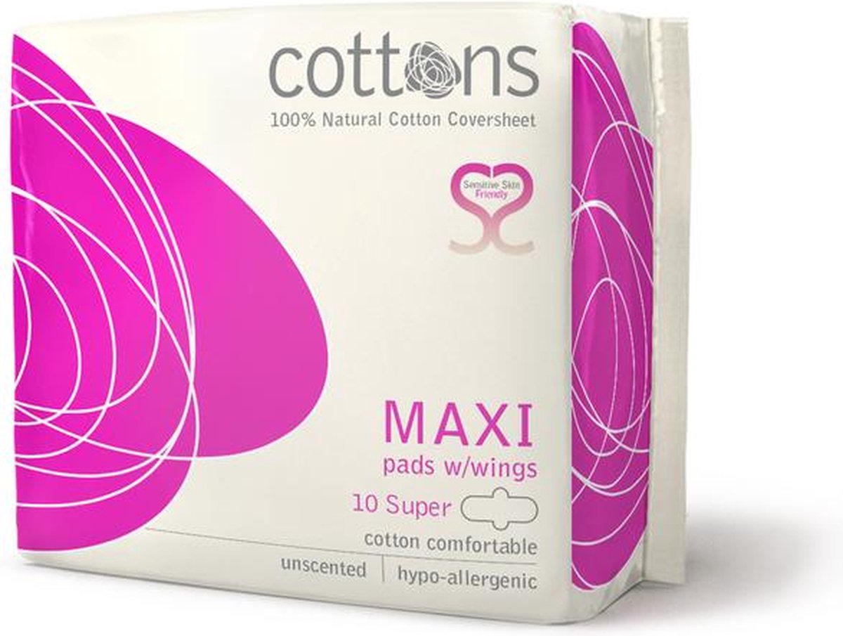 Cottons Maandverband maxi super 10st