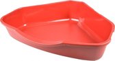 Ebi Onderbak 'v' kattentoilet prism/spectra 70 Bordeaux 69x57x19cm