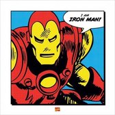 Marvel Poster - Iron Man I Am - 40 X 40 Cm - Multicolor