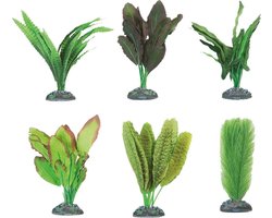 Flamingo - Aquarium plant zijde congo decoratie - Willekeurig - 9 cm