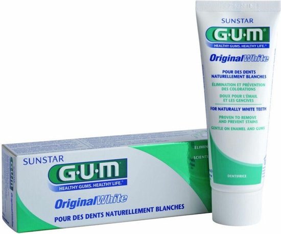 Gum Original White - 75 ml - Tandpasta | bol.com