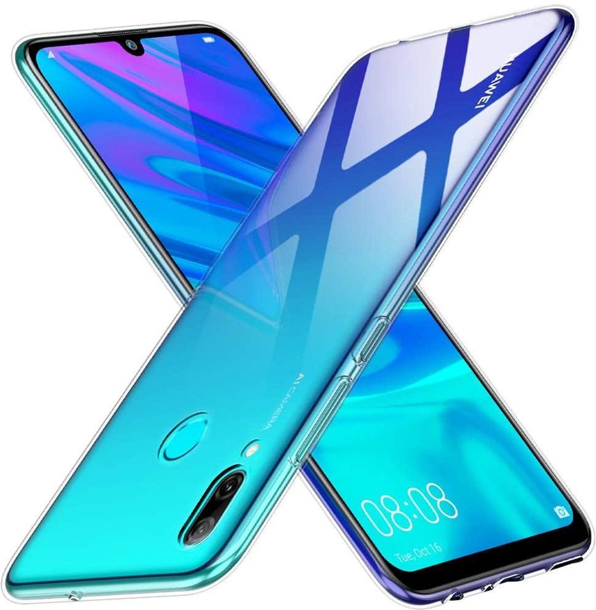 Silicone hoesje transparant Geschikt voor: Huawei P Smart Plus 2019