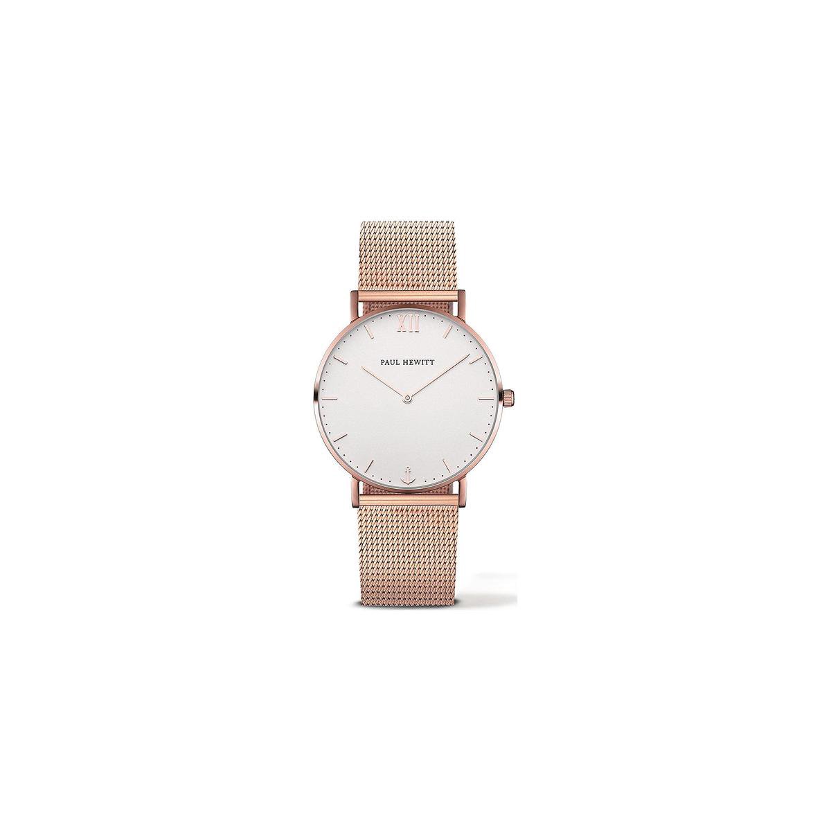 Paul Hewitt Sailor Line PH-SA-R-St-W-4S - Horloge - Staal - Rosékleurig - Ø39mm