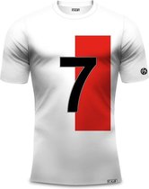 Mr. Duracell t-shirt - Maat M - Wit;Rood;Zwart - Heren Shirt